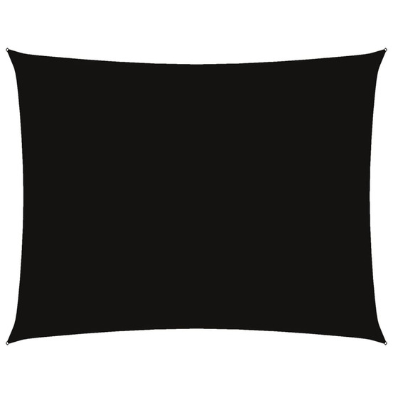 Voile de parasol tissu oxford rectangulaire 6x8 m noir