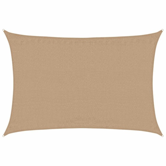 Voile d'ombrage 160 g/m² taupe 4x5 m pehd