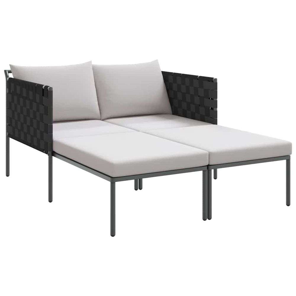 Transat acier enduit de poudre anthracite