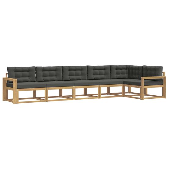 Ensemble de canapés d'extérieur 4 pc blanc et anthracite