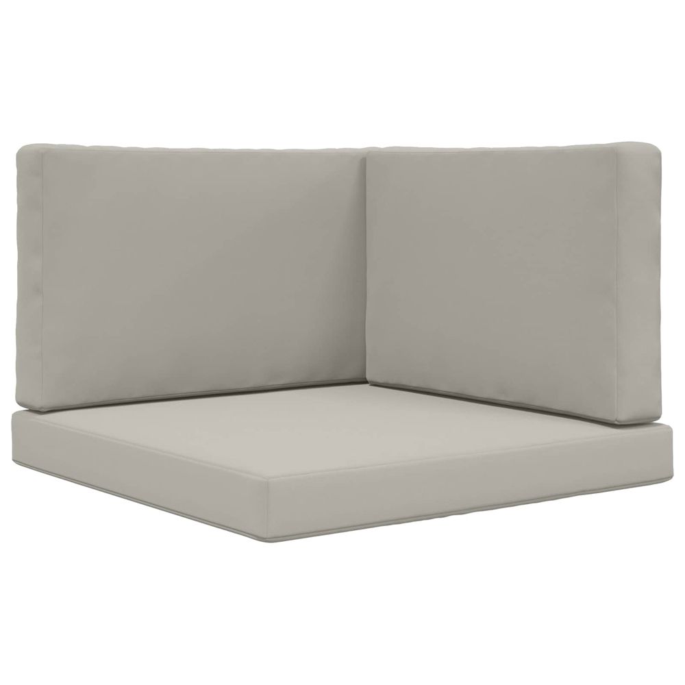 Coussin de canapé d'extérieur polyester gris 80 x 80 cm