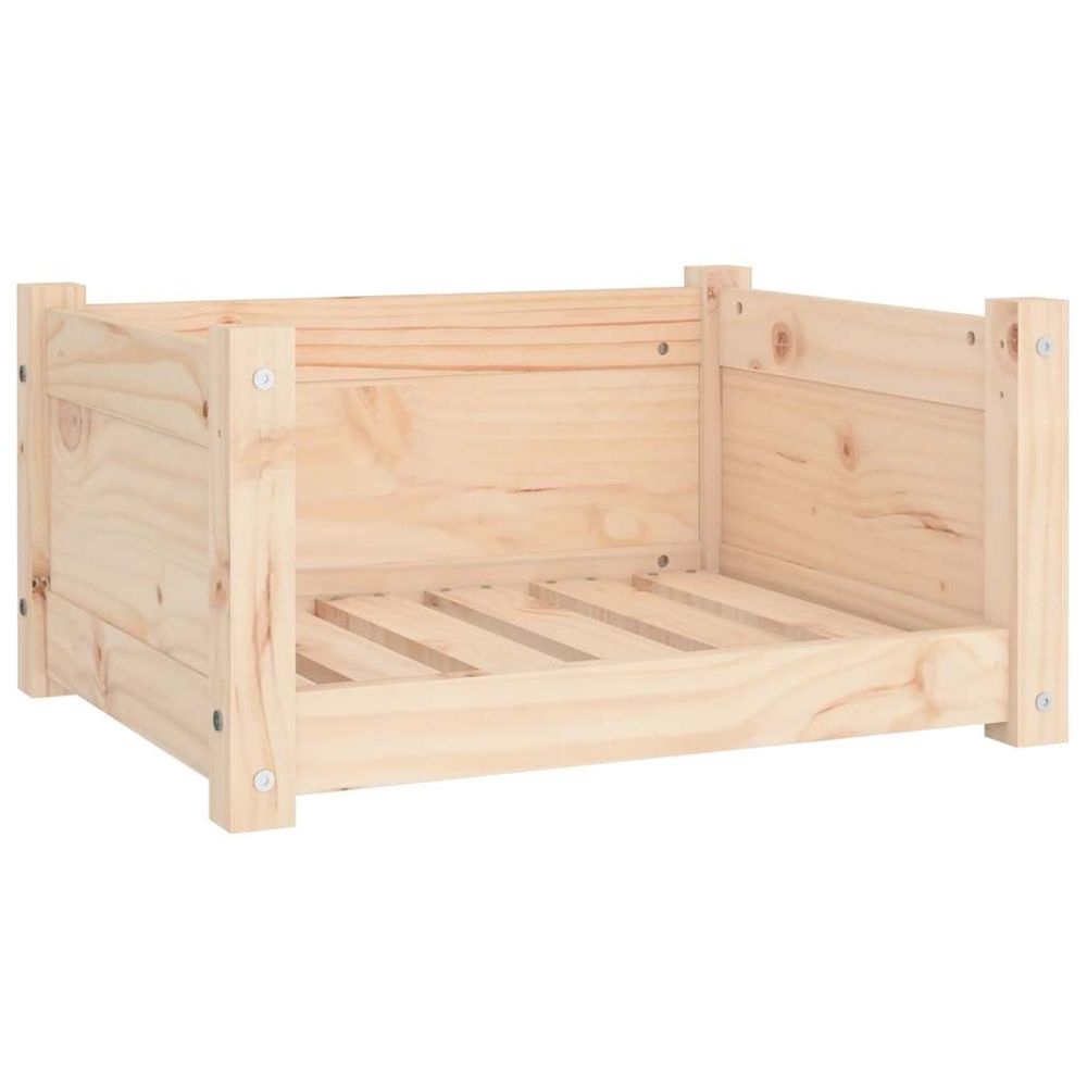 Lit pour chien 55,5 x 45,5 x 28 cm bois de pin massif