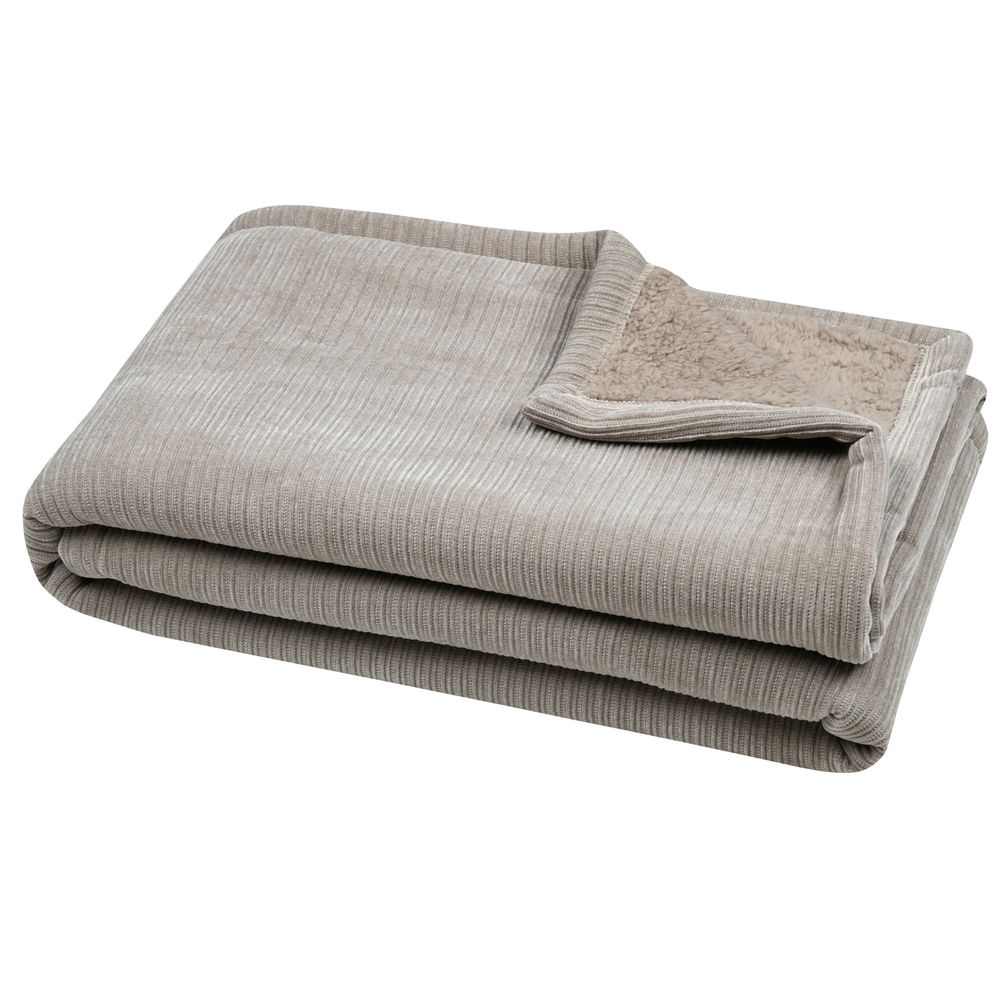 Lovely casa - plaid côtelé ultra doux