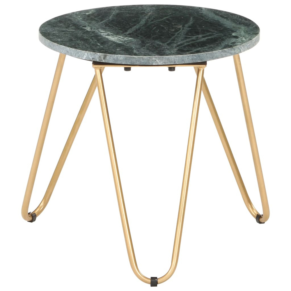 vidaXL Table basse Vert 40x40x40 cm Pierre