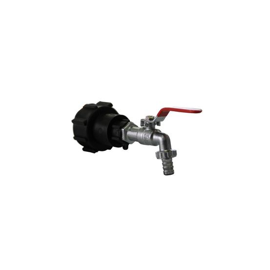 Raccord s60x6 polypropylène avec robinet laiton chromé 25mm