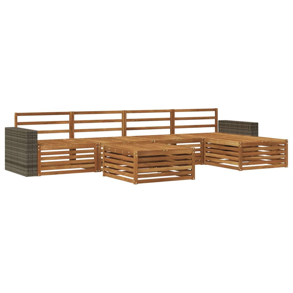 Ensemble de canapés d'extérieur 6 pc naturel