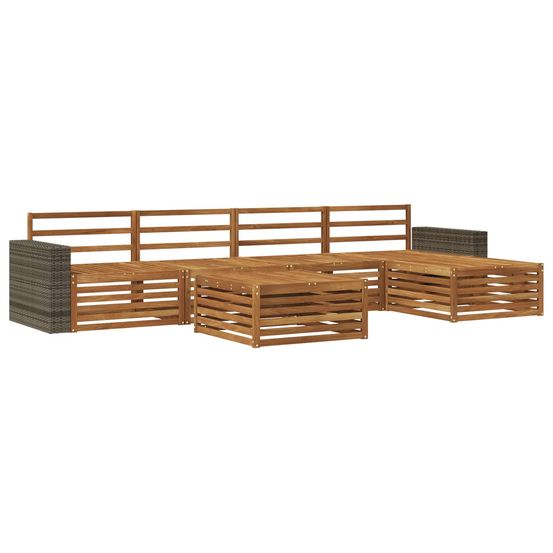 Ensemble de canapés d'extérieur 6 pc naturel