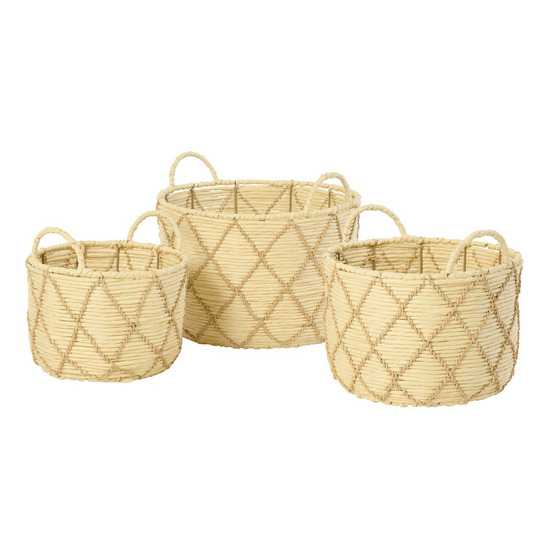 Lot de 3 paniers de rangement