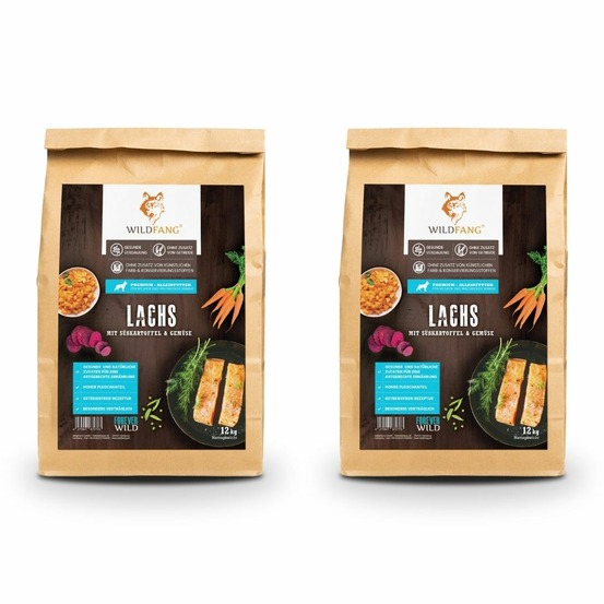 Wildfang - croquettes junior au saumon pour chiots - sans céréales