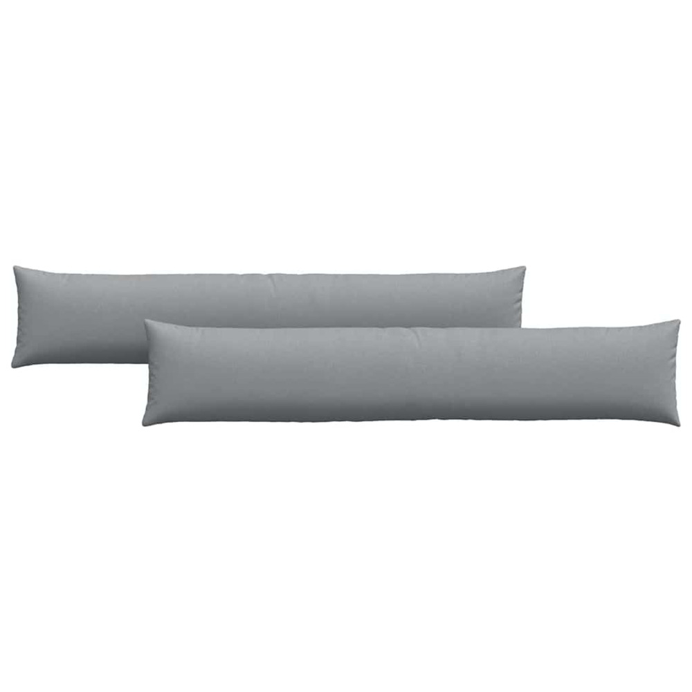 Coussins de canapé 2 pcs gris clair 200 x 40 cm tissu