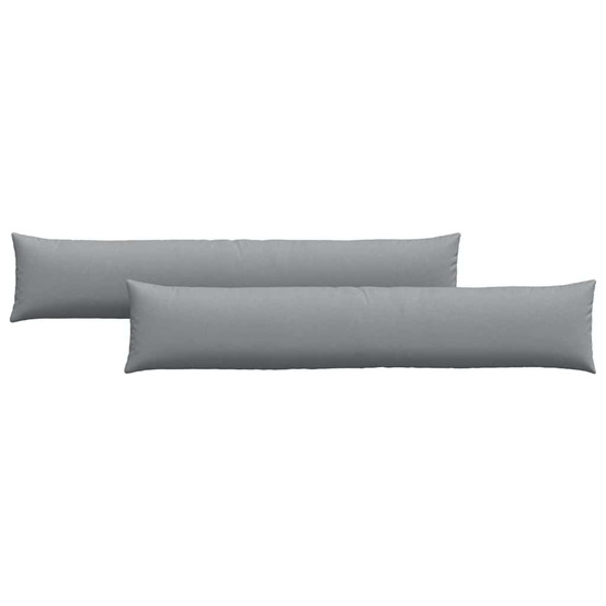 Coussins de canapé 2 pcs gris clair 200 x 40 cm tissu