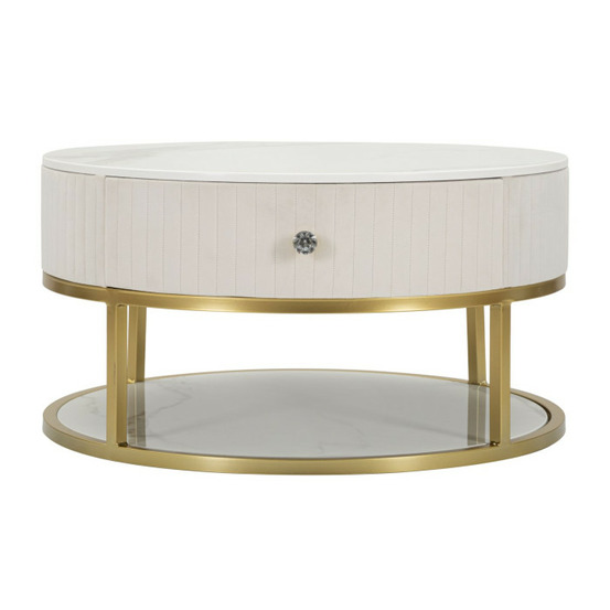 Table basse effet marbre