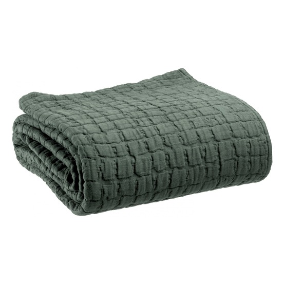 Couvre-lit stonewashed swami thym 180 x 260 cm