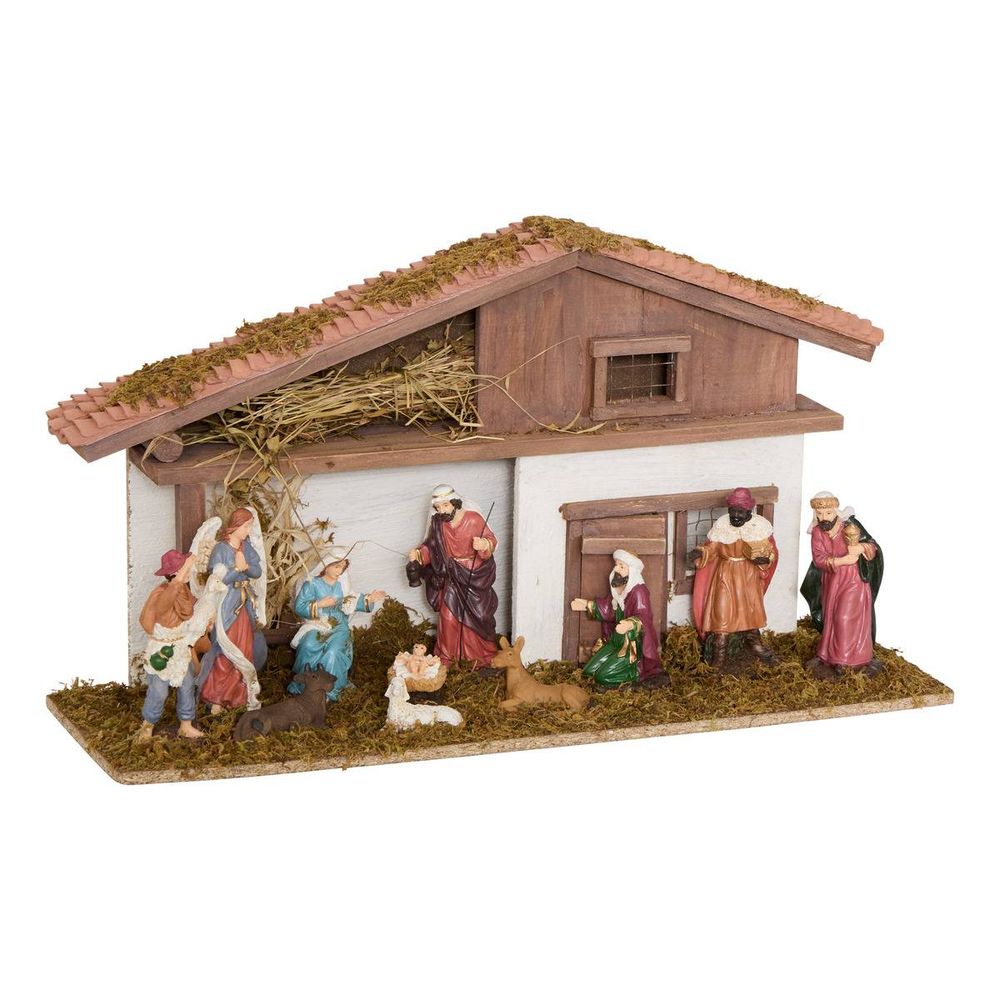 Crèche de noël novea 11 santons 50 x 27 cm