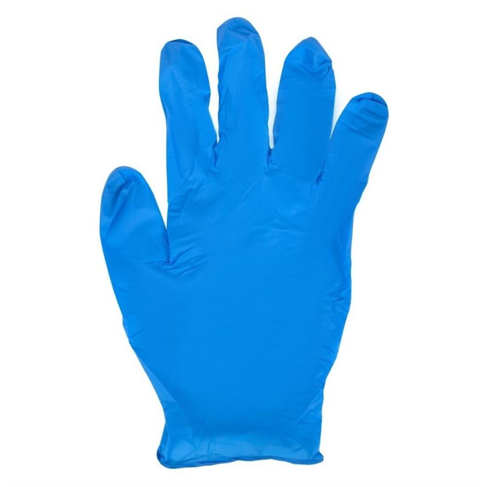 Gants en nitrile sans poudre bleus - paquet de 100