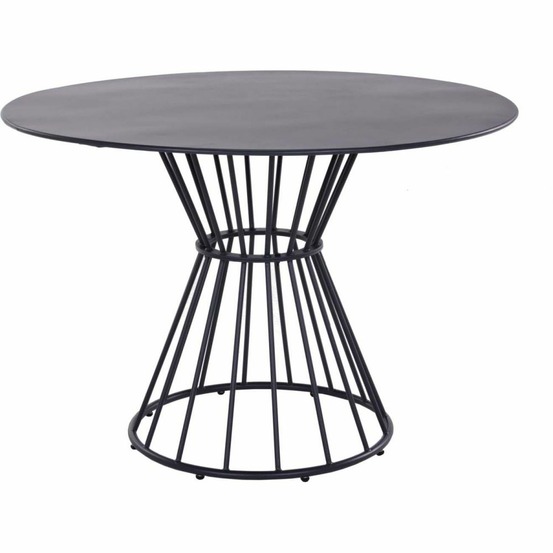 Table de jardin ronde en acier epoxy 110 cm holland