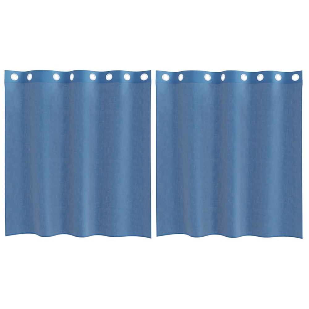 Rideaux en voile avec œillets 2 pcs bleu royal