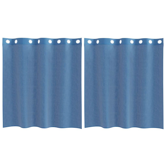 Rideaux en voile avec œillets 2 pcs bleu royal