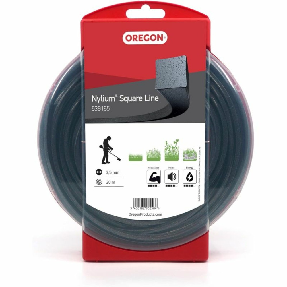 Fil débroussailleuse carré nylium noir ø3.5mm/30m oregon 539165