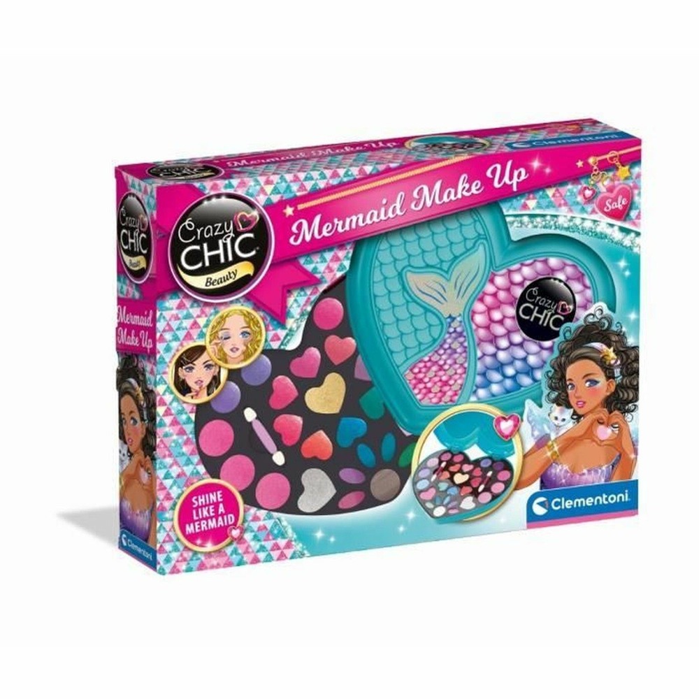 Coffret maquillage sirène - fards à paupières, brillant à lèvres et applicateurs