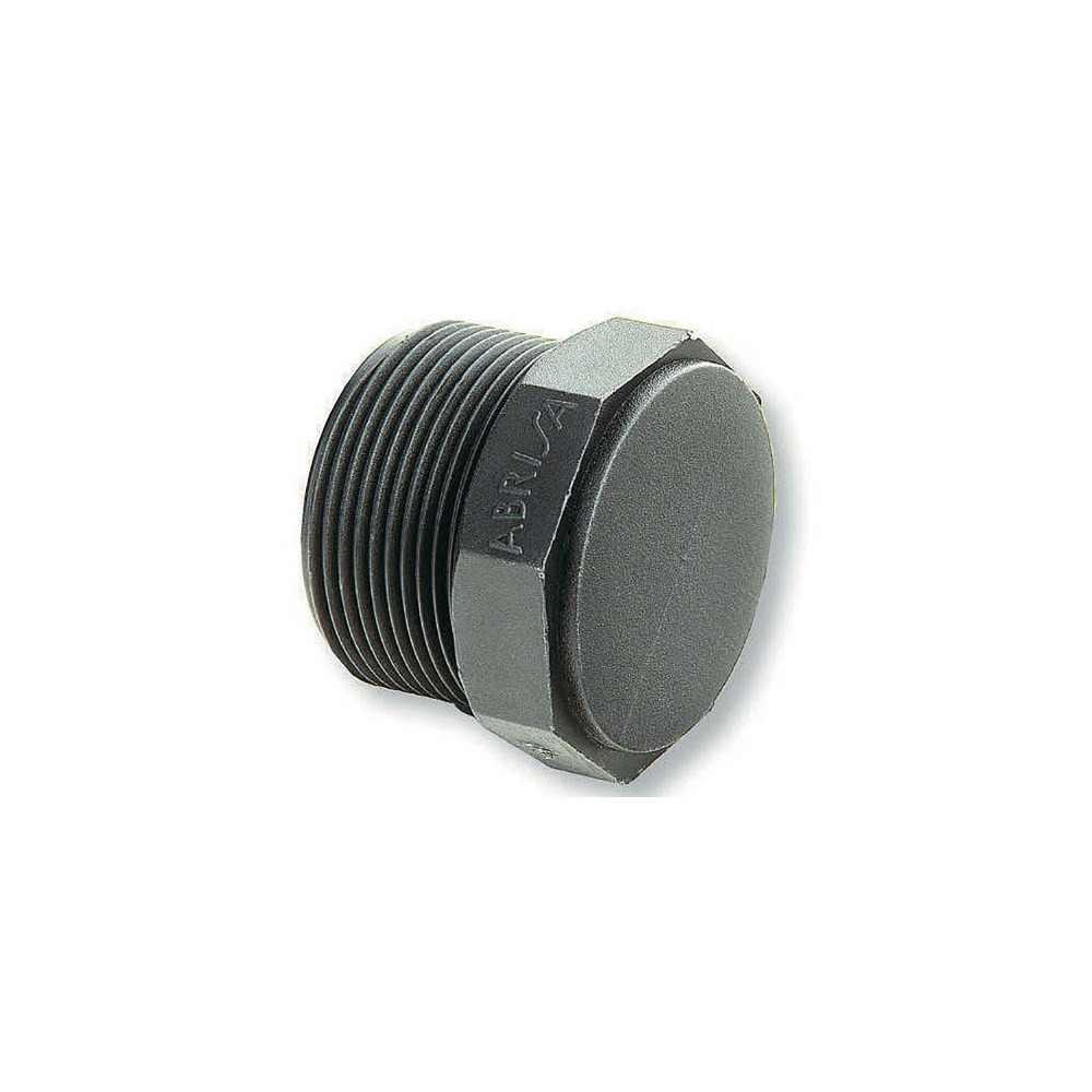 Bouchon male en pehd - 1''