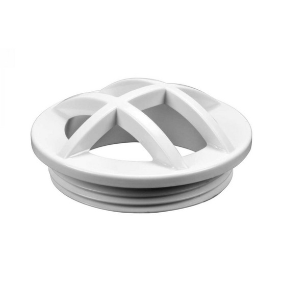 Grille de protection courte pour buse de refoulement de piscine - blanc - s