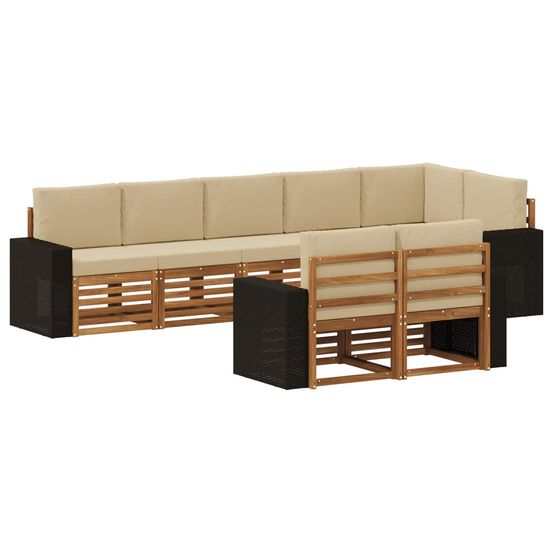 Ensemble de canapés d'extérieur 8 pc polyester