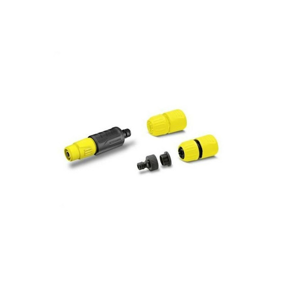 Set lance d'arrosage - karcher - jaune - 2 formes de jets - aquastop