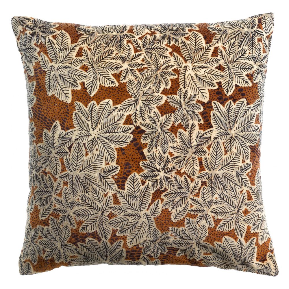 Coussin imprimé ariane rouille 45 x 45 cm | Truffaut