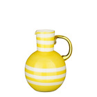 Mica decorations - vase en verre jaune h21