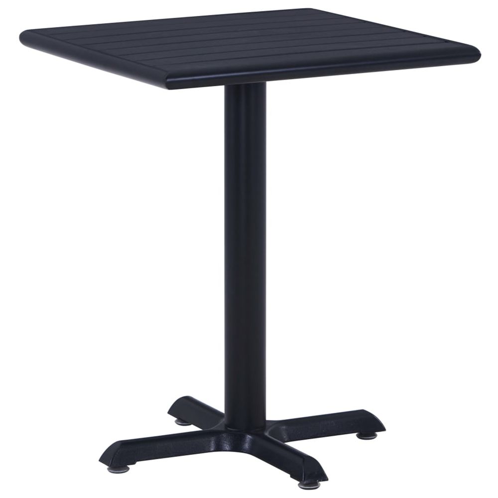 Table de jardin noir 60x60x75 cm