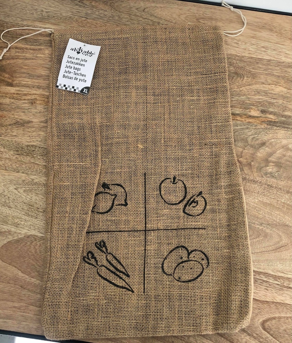 Sac en jute pour fruits et légumes (taille au choix)