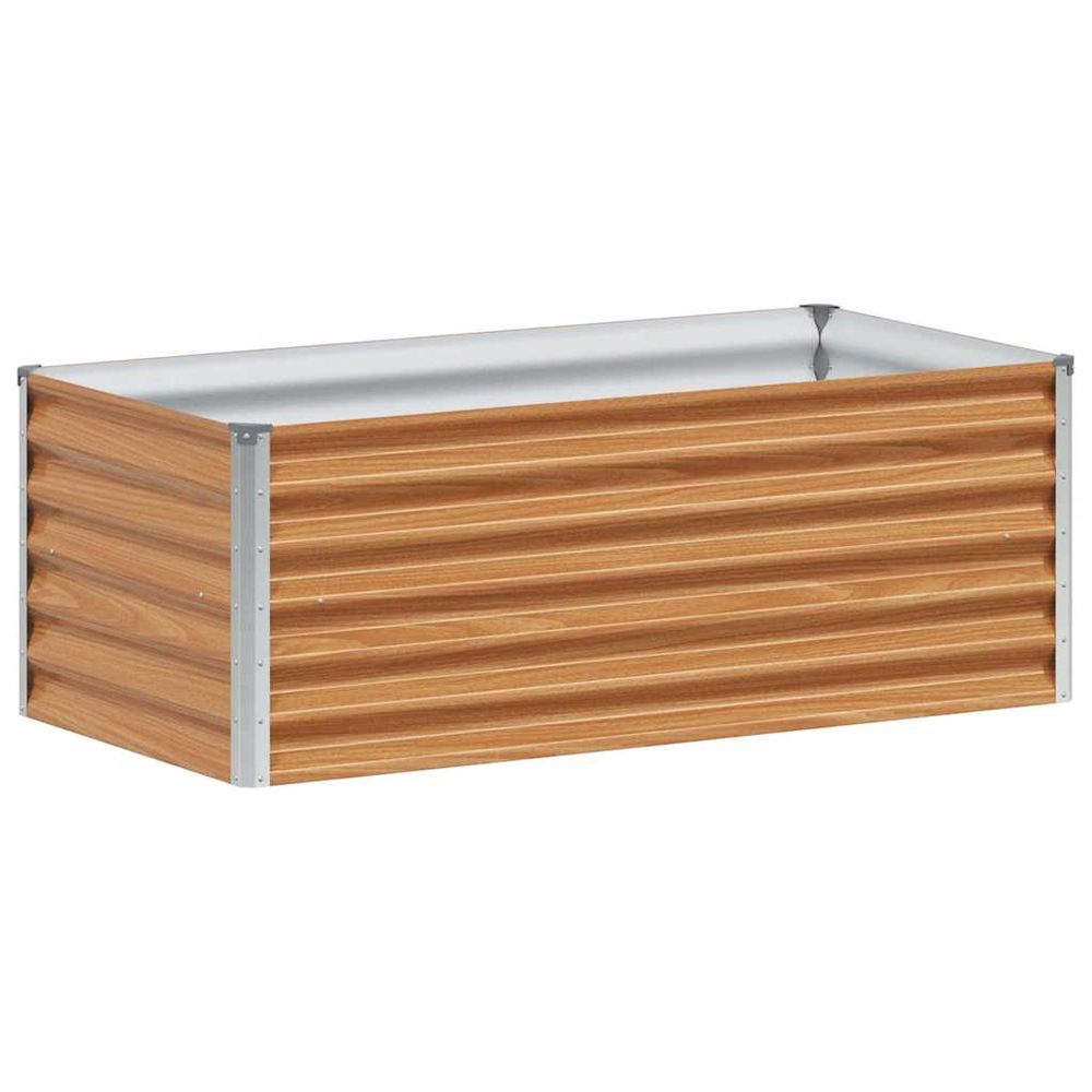 Jardinière surélevée marron clair 98 x 50 x 36 cm
