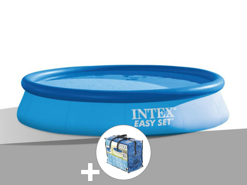 Kit piscine autoportée easy set 3,66 x 0,76 m + bâche à bulles