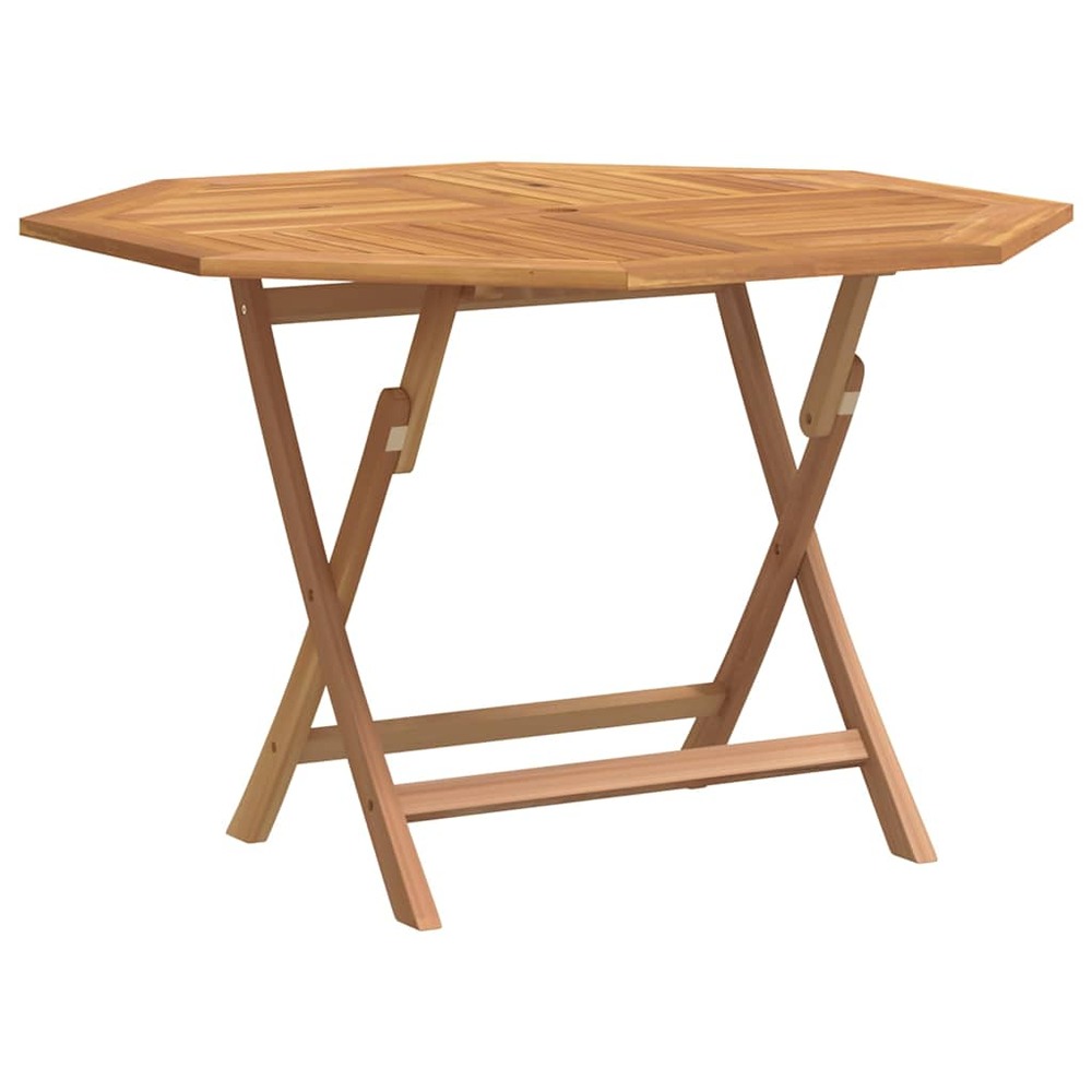 Table pliable de jardin 110x110x75 cm bois massif de teck