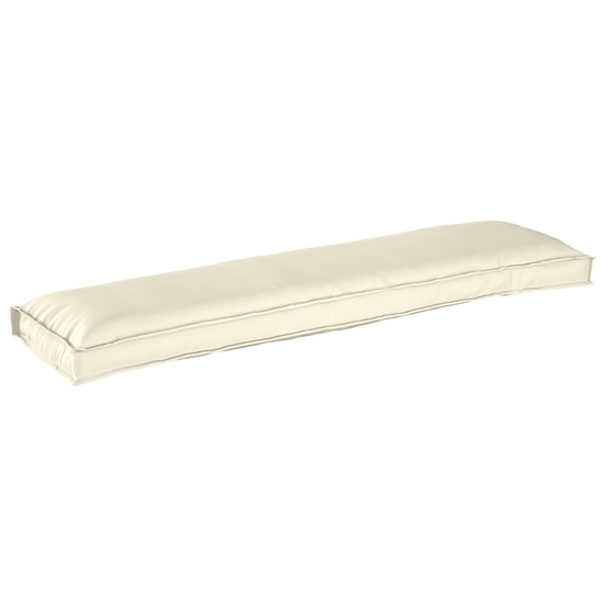 Coussin crème 150 x 40 x 8 cm tissu oxford