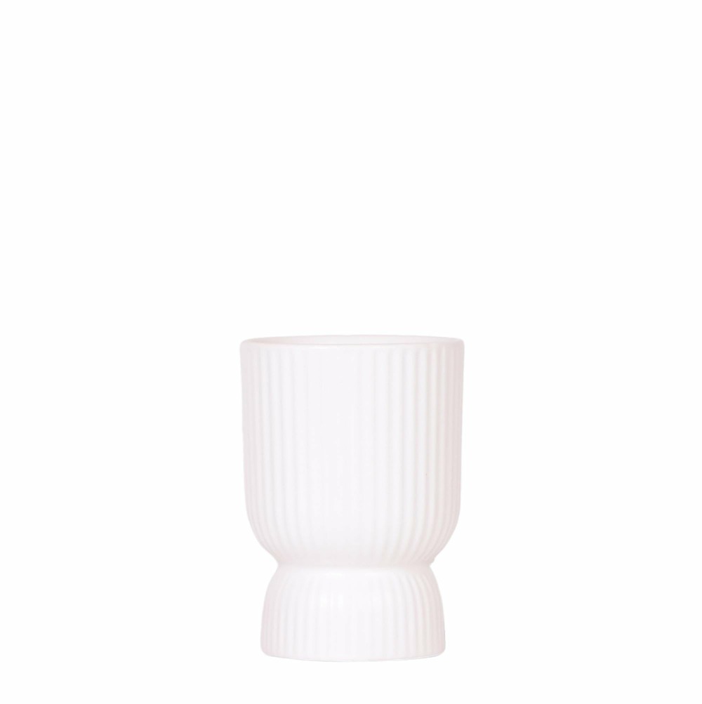 Pot diabolo blanc décoratif