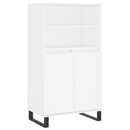 Buffet bahut commode armoire meuble de rangement organisateur cuisine salle de séjour salon haut 60 x 36 x 110 cm bois d'ingé