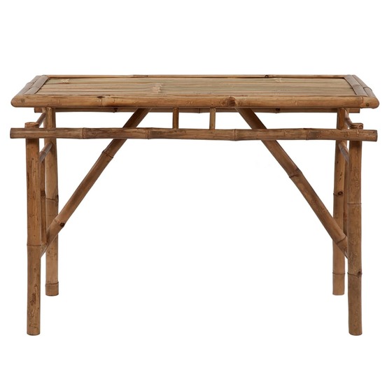 Table de jardin pliable 115x50x75 cm bambou