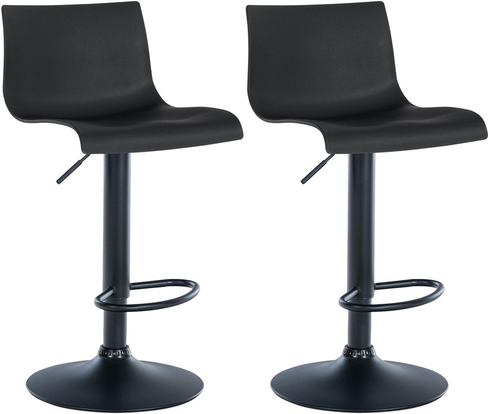 Lot de 2 tabourets de bar en plastique branford