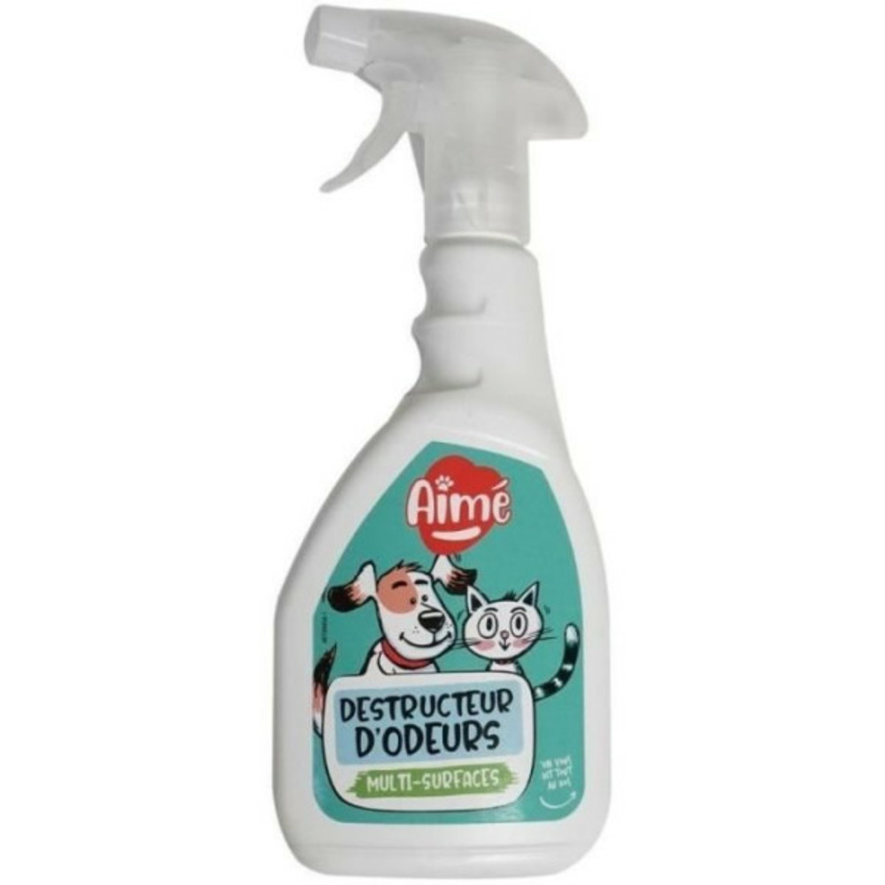 Spray anti-odeurs animaux - aimé - sdestruct'odeur pour chat ou rongeur - 500 ml - parfum muguet