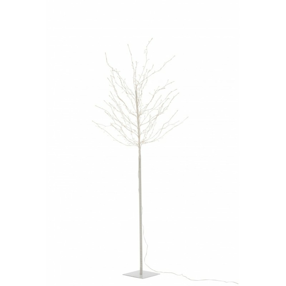 Arbre lumineux branche led blanc en métal 180 cm h180