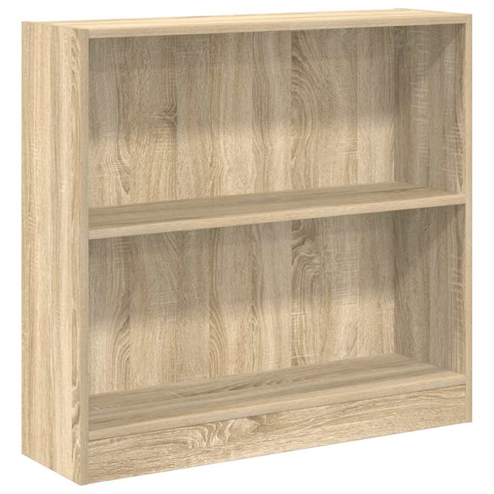 Bibliothèque chêne sonoma 80x24x75 cm bois d'ingénierie