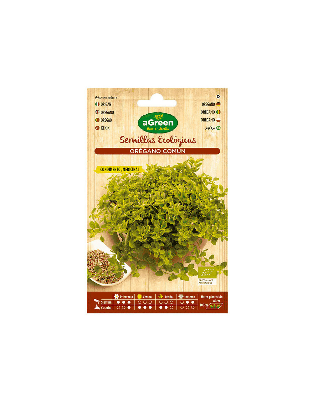 10 sachet de graines eco origan agreen