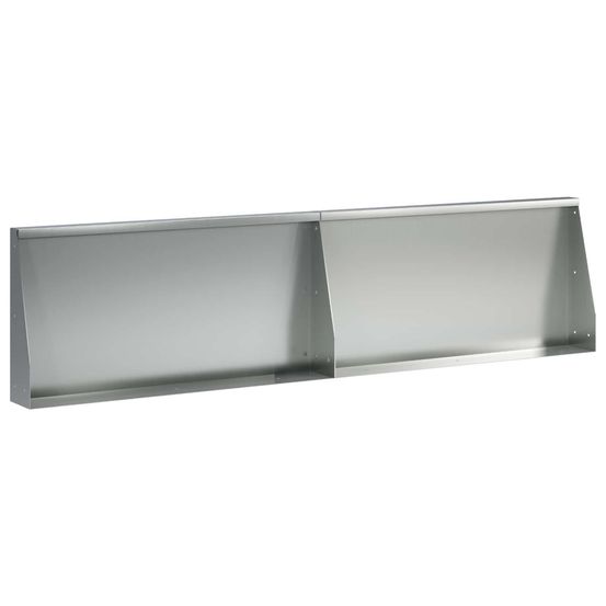 Mur de soutènement 2 pc 80 x 12 x 50 cm acier galvanisé argenté