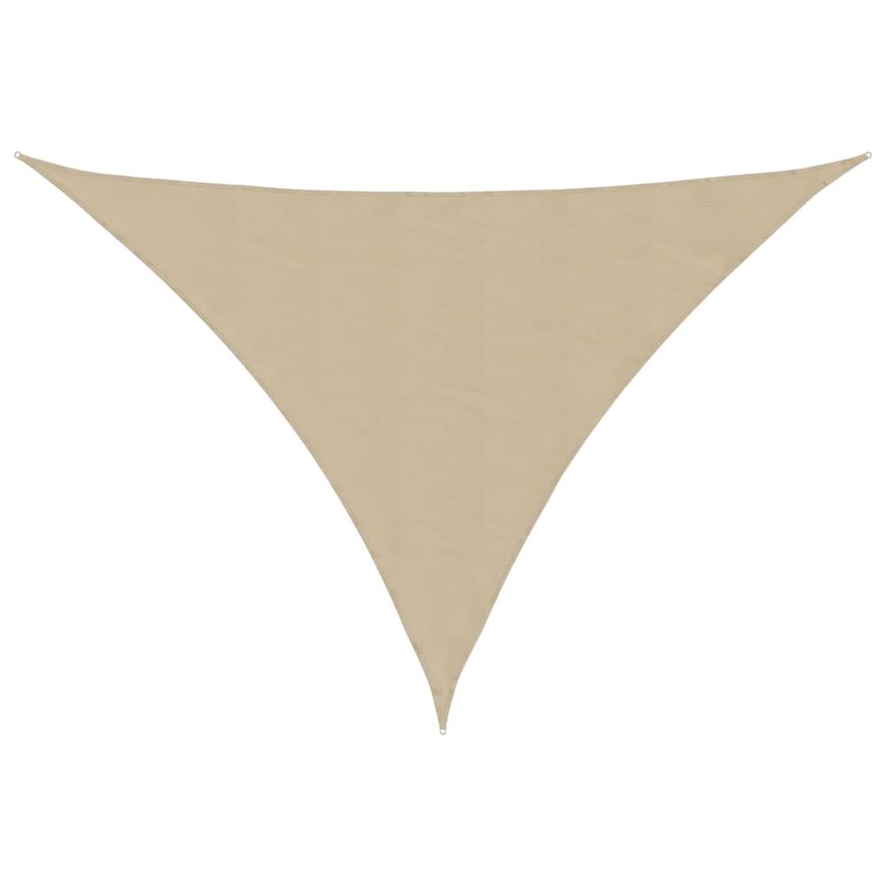 Voile de parasol tissu oxford triangulaire 5x6x6 m beige