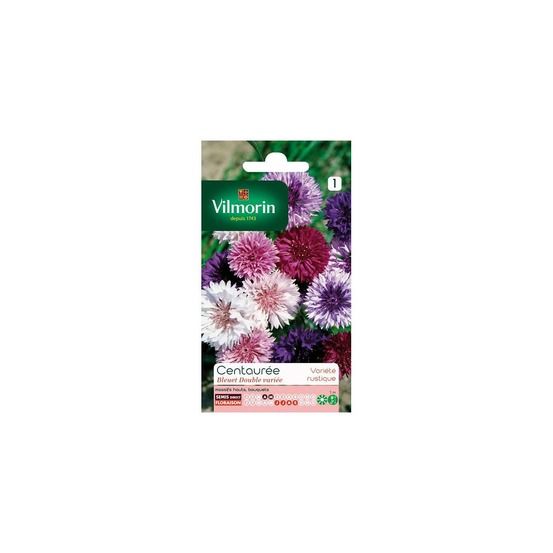 Sachet graines centaurée bleuet double variée vilmorin