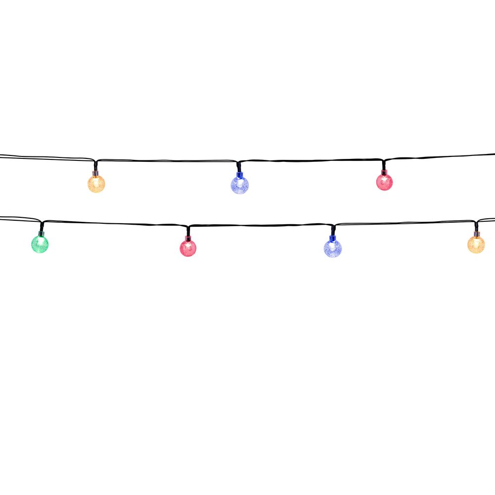 Guirlande solaire festy color rgb 20 globes 5.8m