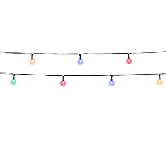 Guirlande solaire festy color rgb 20 globes 5.8m