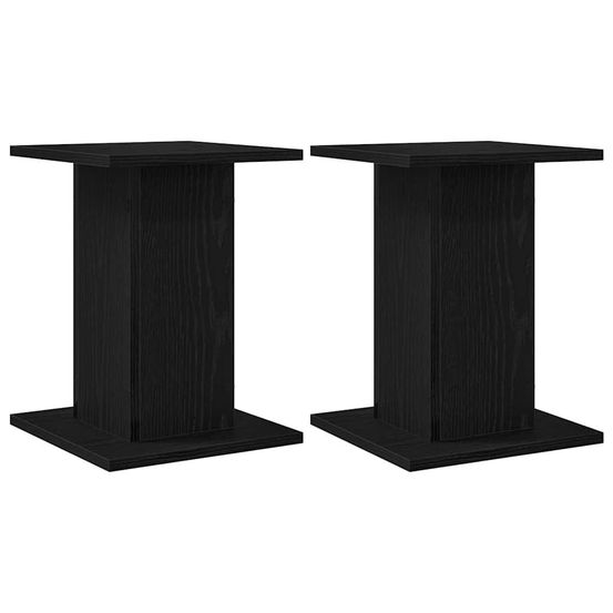 Support de plante 2 pc chêne noir 30 x 30 x 40 cm